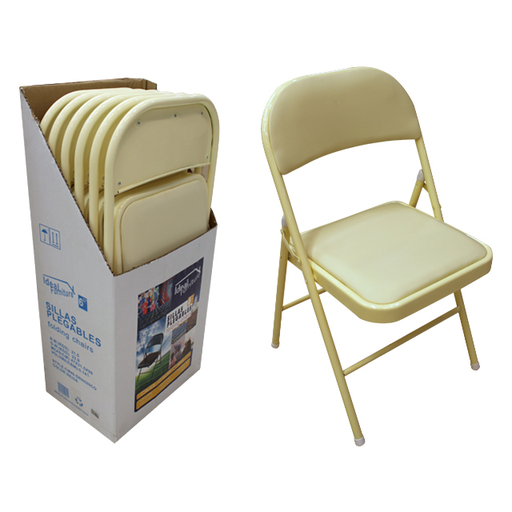 [15012538] SILLA ACER/PVC PLEGABLE IDEAL FURNITURE 46X43X78CM 851-DRN588CO