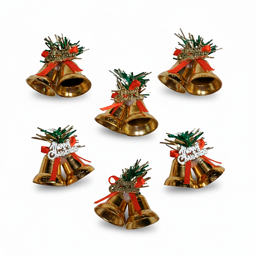[15012769] ADORNO NAV CAMPANA DOBLE C/ROT MERRY CHRISMAS 11124-23NAV5