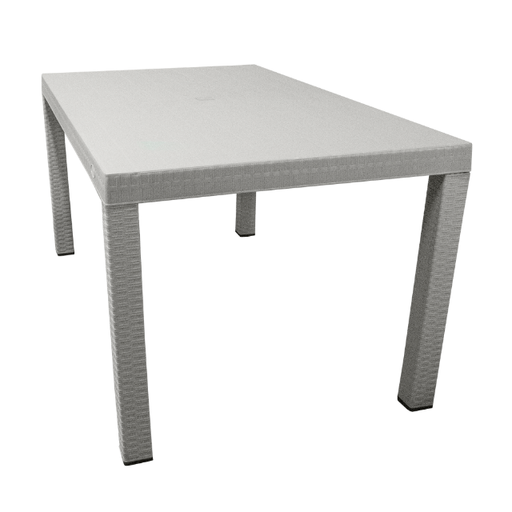 [15012933] MESA PLAS MACAO P/6 PERSONAS ARMABLE BEIGE SANCHIA