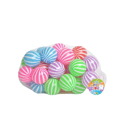 [15012947] PELOTA PLAS RAYADA 30 PZ RED 5515 CJ-0771563