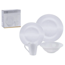 VAJILLA PORCE 16 PZAS BL LIFE ART 705-05296