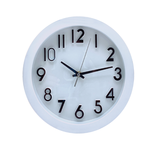 [15014322] RELOJ D/PARED VID/PP 10" TIMES TOWER 602-05390