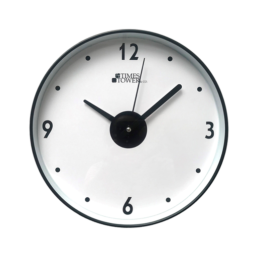 [15014362] RELOJ PARED PLAS 11.8" RED NG/BL TIMES TOWER 602-02239