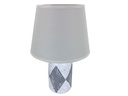 LAMPARA MESA 35 CM CERA/TELA PLAT/GR DECORE MAYS 604-01367A