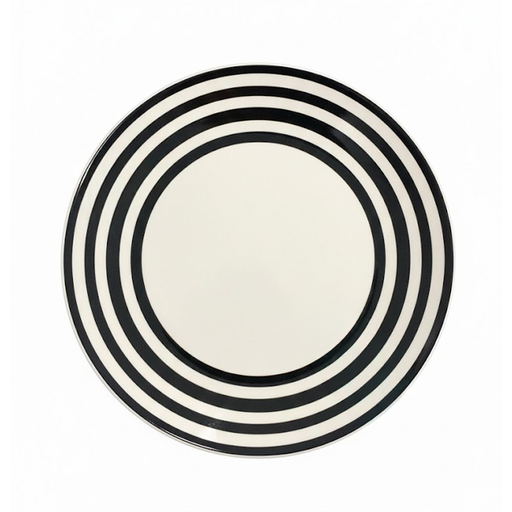 [15014443] PLATO CERA RED 7.5" C/RAYAS BL/NG LIFE ART MAYS N21-02255