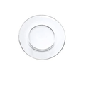 PLATO VID 10.5" RED TRANS DECO NAV SNOWFLAKE CRISA 5844-DS9