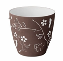 MACETA PLAS MARIPOSA 14 CM #1 BL/COCOA MEGA