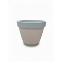MACETA PLAS DOBLE 44.5 CM #5 GRIS MEGA