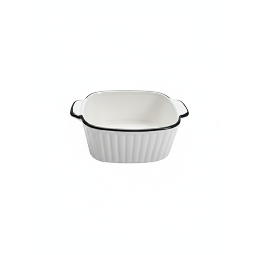 [15015377] PIREX CERA CUAD 12x12 CM BL ORILLA NG SW6-1