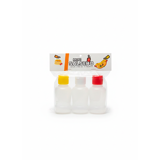 [15015392] SET 3 SALSERO MINI PLAS LECHOSO C/T COL PLASTIKITO SP327