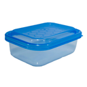 HERMETICO PANAL PLAS 750 ML RECT 18.25x13.5 CM TRANS C/T COL PLASTIKITO HP02 IN222