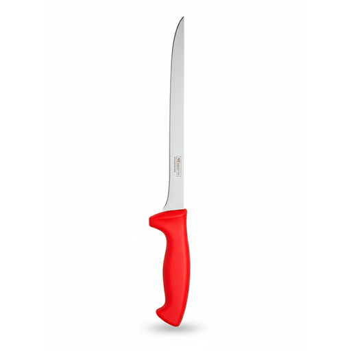 [15015567] CUCHILLO DESHUEZO 8" RECTO MANGO ERGONOMICO ROJO CALEDONIA CADER-8R
