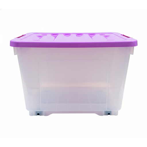 [15015936] CAJA PLAS ALMACENAMIENTO 33 LT C/RUEDAS MORADO MEGA 32757