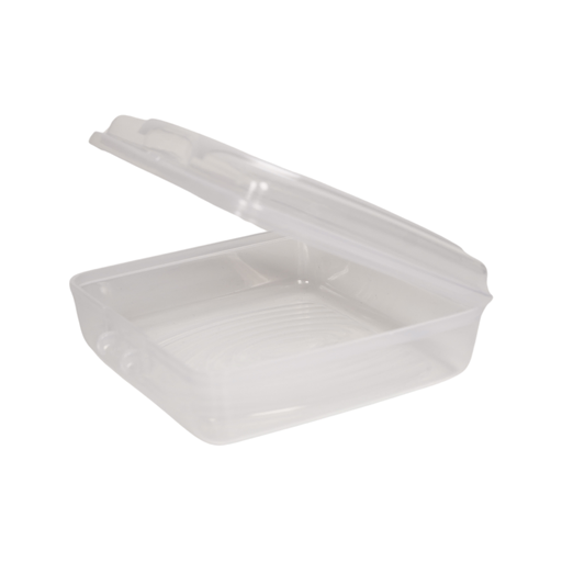 [15016083] PORTASANDWICH PLAS CUAD 5X5" T/CLICK REYPLAST PSX000100