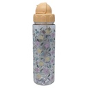 BOTELLA PLAS 750 ML TRANS CORAL DECO 723-DBE03153