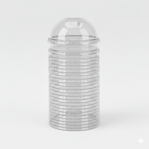 [15016636] TAPA DESE DOMO P/VASO PET TIPO U 12/16 OZ TRANS 50 UN