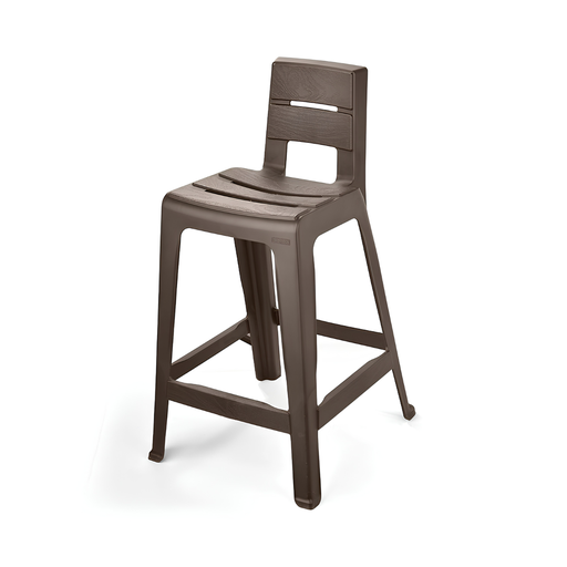 [15016964] BUTACO/SILLA ALTA PLAS BARU 87.2x52.5x65 CM MOCCA RIMAX 14703-XP