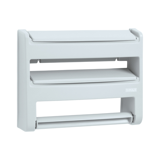 [15017013] PORTA PAPEL TOALLA TRIPLE PLAS 28.3x9x36.2 CM BL RIMAX 2480