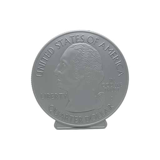 [1003619] ALCANCIA PLAS MONEDA QUARTER DOLLAR 16 CM PLASTIKITO SP205