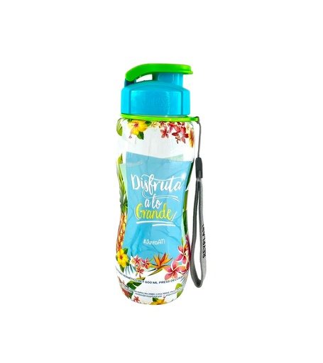 [15010254] BOTELLA PLAS BEBETODO HERMETICO REY 600 ML PRESS DECO FEM REYPLAST TTV029000