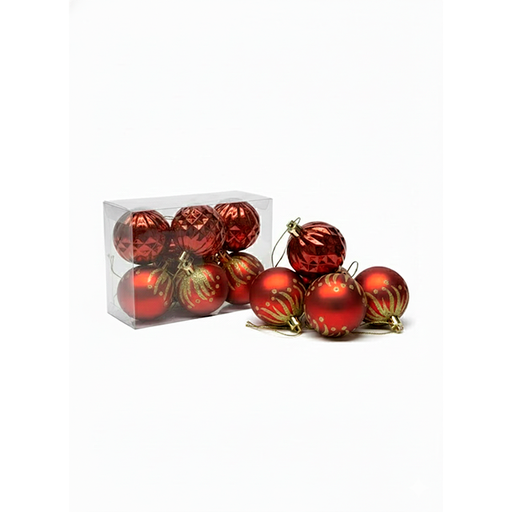 [1008735] ESFERA NAVIDEÑA 5 CM DIS/COL SURT 6 PZ ZY3754WT/ZY3757FW/ZY3752FW