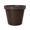 MACETA PLAS 3 RATAN CF COCOA C/BASE MEGA 1471
