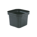 MACETA PLAS CUADRADA NEGRA SALVA 0375