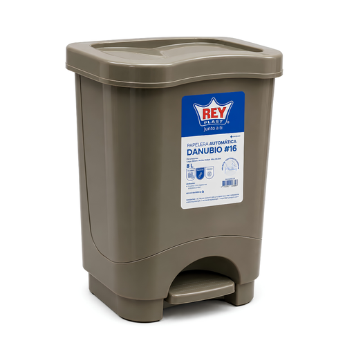 [15010397] PAPELERA PLAS 8 LT AUTOMATICA DANUBIO #16 REYPLAST PPX049000