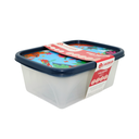 SET 4 DEPOSITOS PLAS RECT C/T DECO JAGUAR 4024