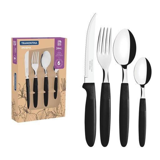 [1010112] SET CUBIERTOS ACER NG 24 PZ IPANEMA TRAMONTINA 23398/072
