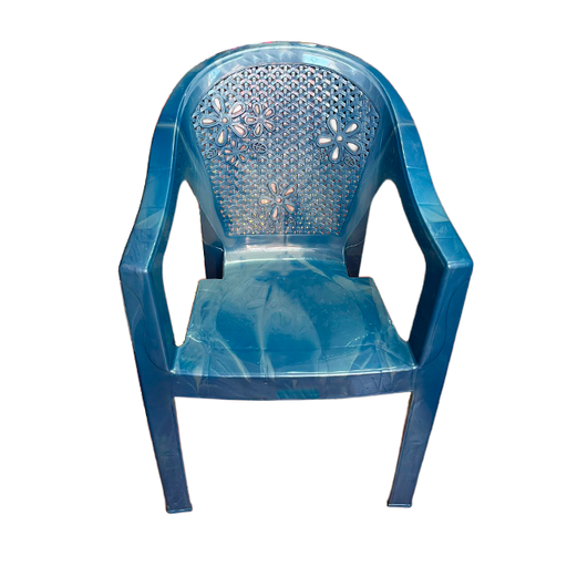 [15009245] SILLON PLAS MAJESTIC RESP FLOR C/B AZ MARMOL MEGA