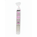 TAPA PLANA P/VASO SOUFFLE 1 OZ TRANS PAQ 100 UN