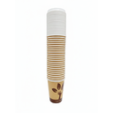 VASO CARTON 12 OZ P/CAFE C/T DECO 25 PZ