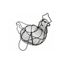 ORGANIZADOR/CESTA P/HUEVOS GALLINA 32.5X19X26 CM NG 739-04064