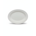 PLATO CERA OVAL 10X7" BL GIGI-34