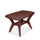 MESA PLAS RECT FUERTE 115X72.5X72.3 CM CHOCO PREM GUATEPLAST AR011600-PCH-0