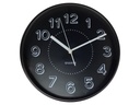 RELOJ PARED 11.8" CM LISO NG/BL TIMES TOWER 602-01058