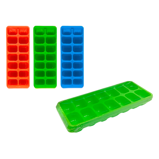 [15011568] SET 2 CUBETA PLAS P/HIELO 250X93X35 MM 14 DIV AZ/VD/ANAR WINDROSE 723-4440