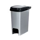 PAPELERA PLAS 12.5 LT AUTOM STAR METALIZADA REYPLAST PPX6008ME