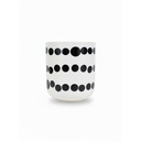 TAZA/VASITO CERA 3.7 OZ DECO NG/BL UN LIFE ART 727-03494