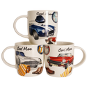 TAZA CERA 350ML  DECO CARRO XD-2092-09-7796