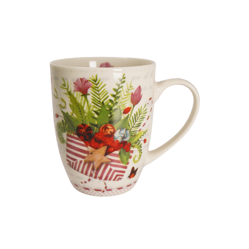 [15011866] TAZA CERA 14.2 OZ BL DECO FLOR/INTERIOR XD-09-3365